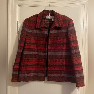Alfred Dunner NWT Moulin Rouge Open Front Jacket Size 16 Petite